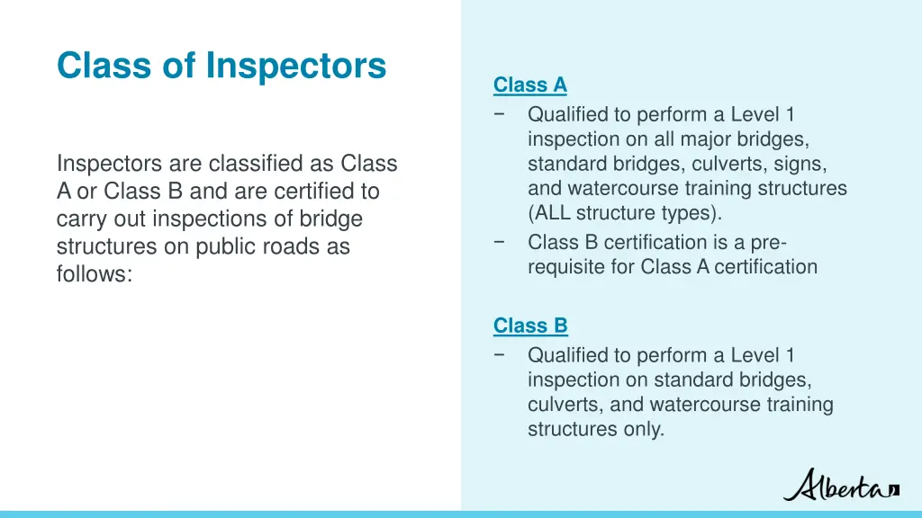 class of inspectors