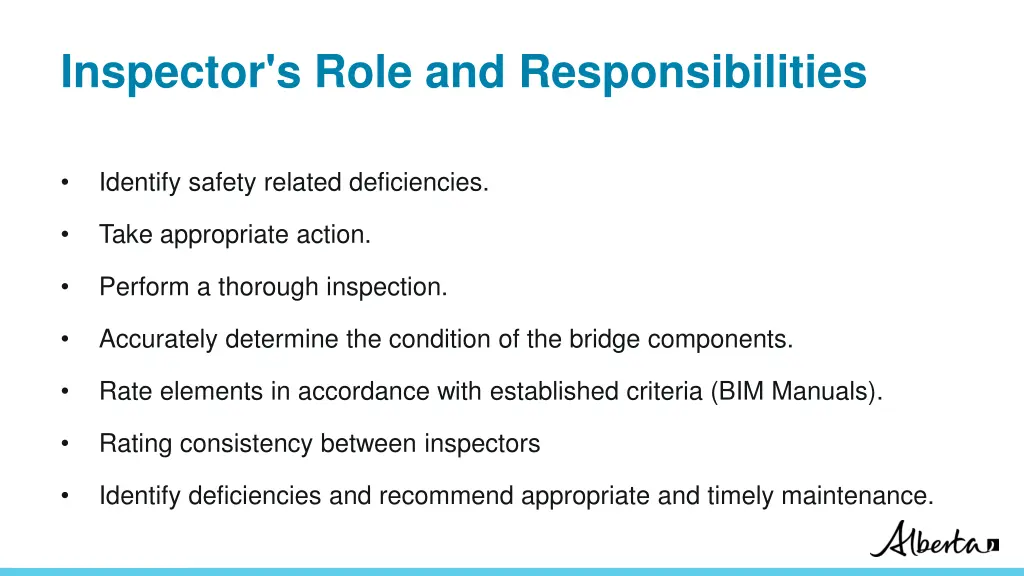 inspector s role and responsibilities