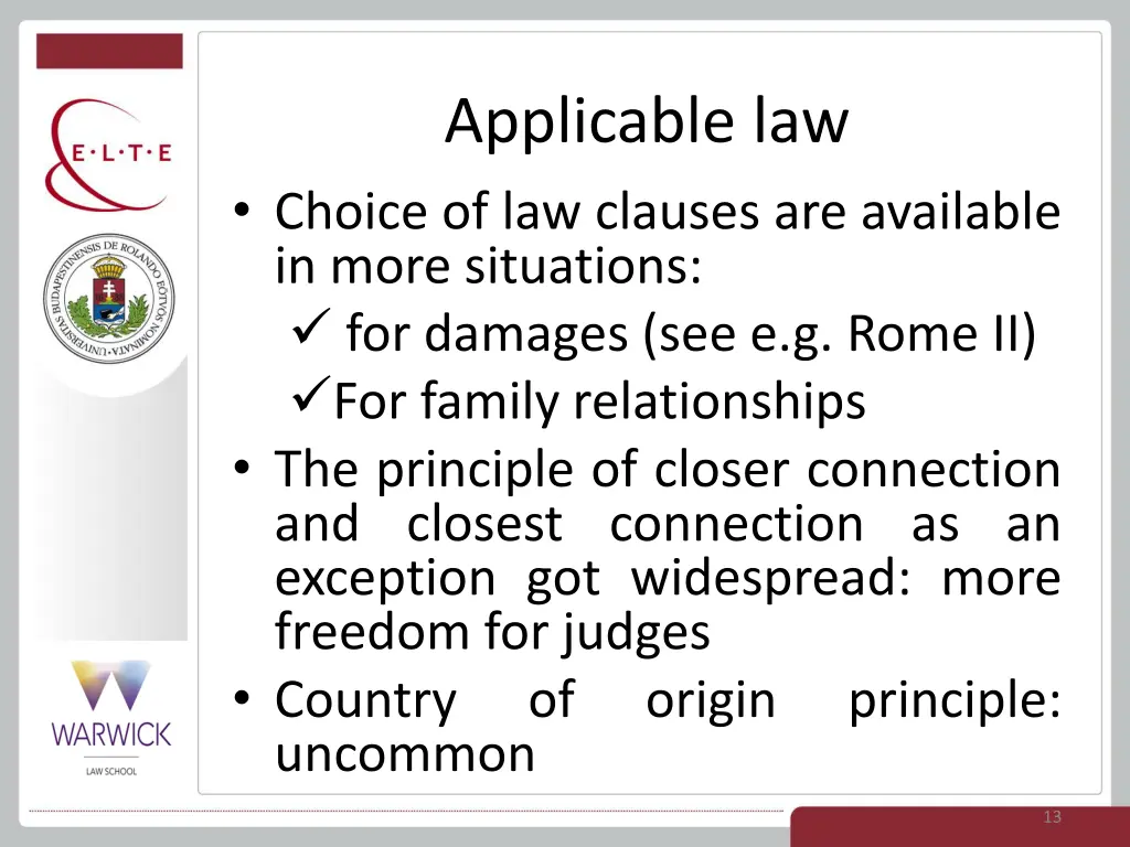 applicable law