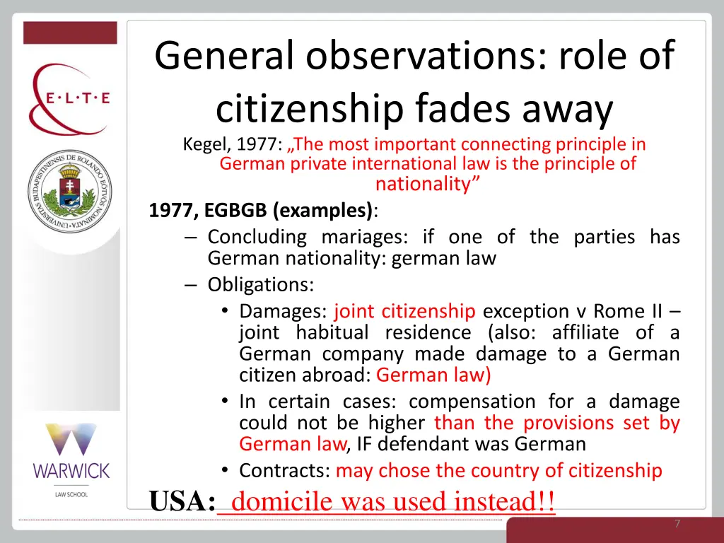 general observations role of citizenship fades