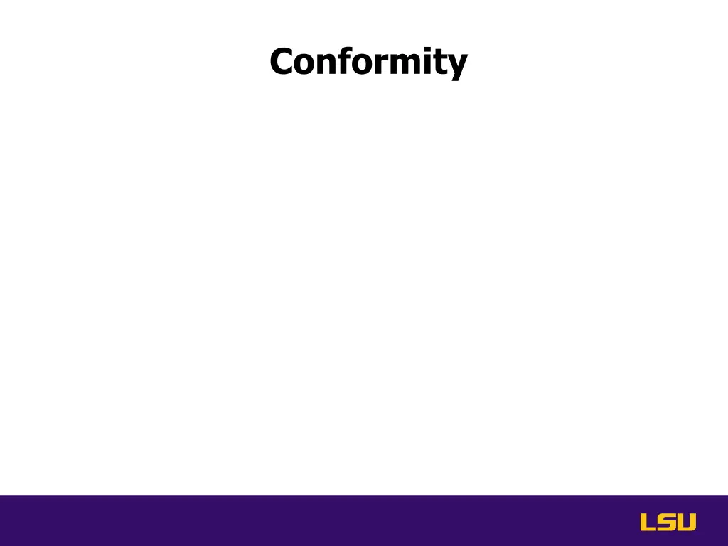 conformity