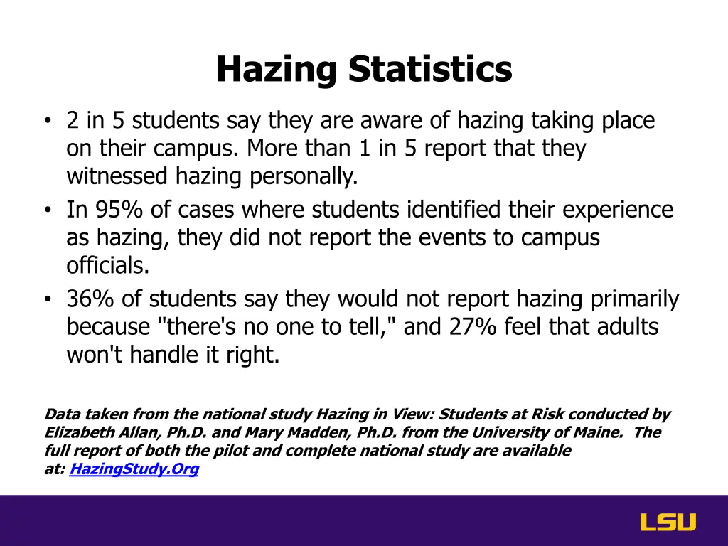 hazing statistics 1