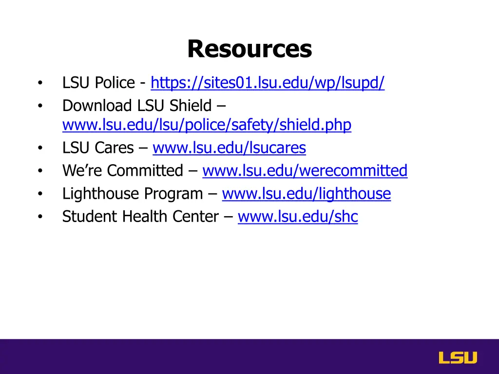 resources