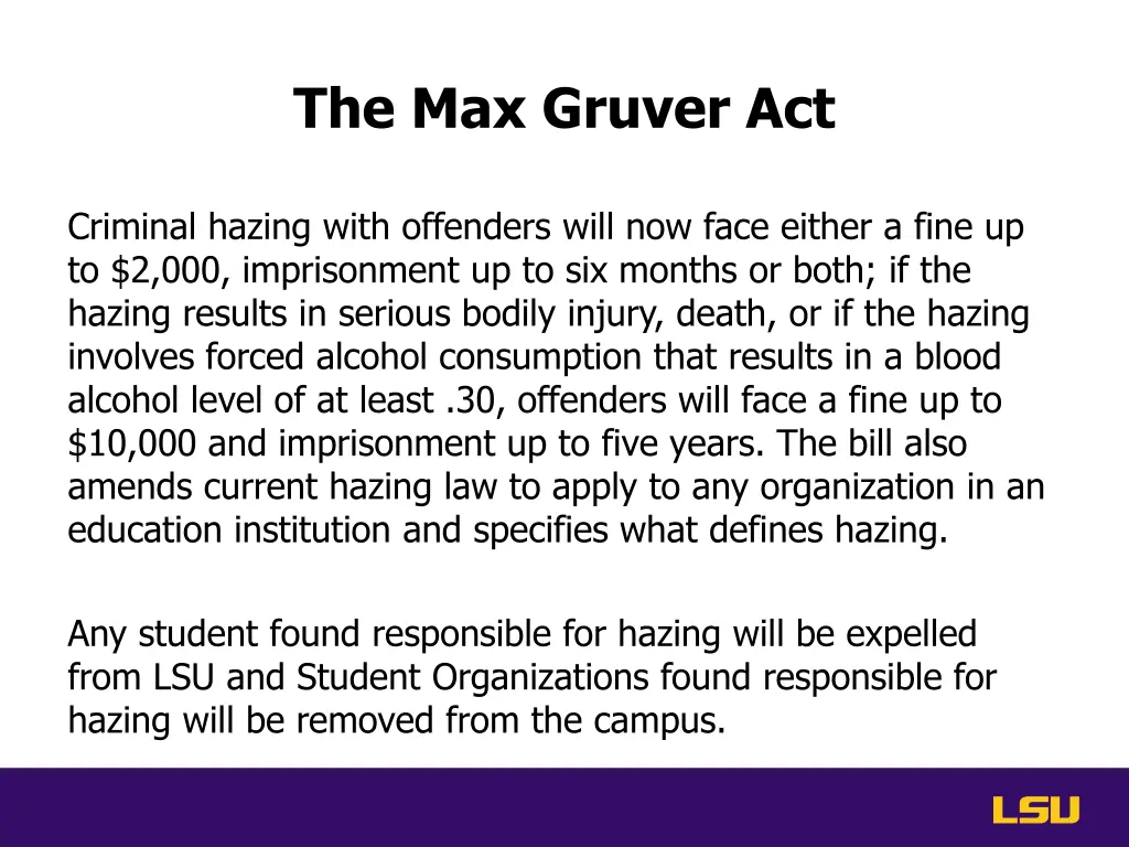 the max gruver act