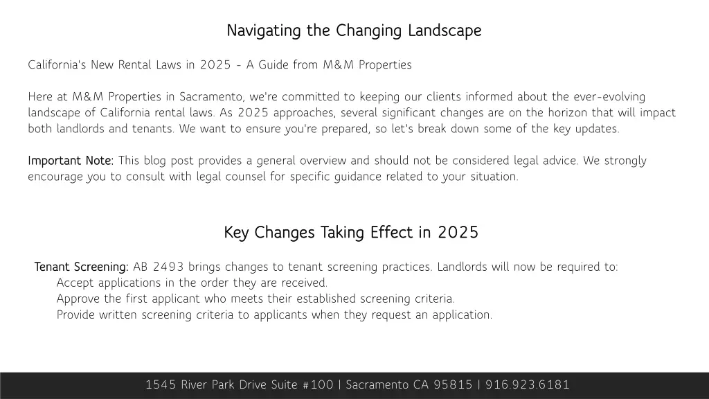 navigating the changing landscape navigating