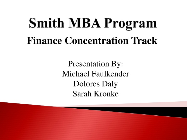 finance concentration track
