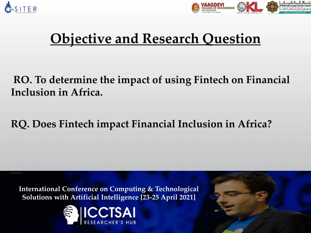 objective and research question