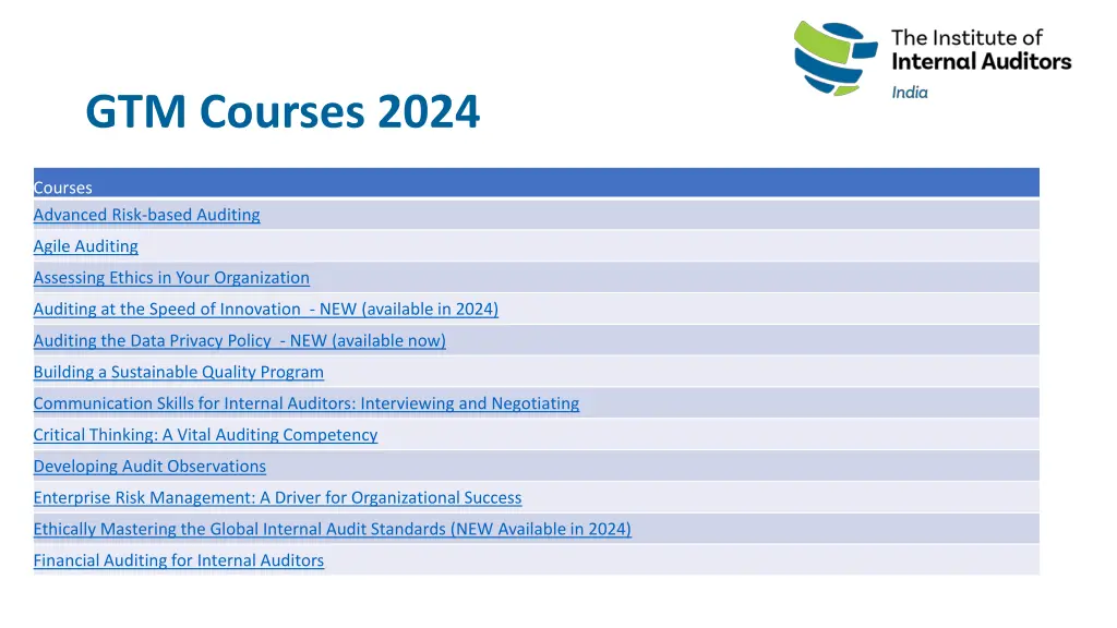 gtm courses 2024