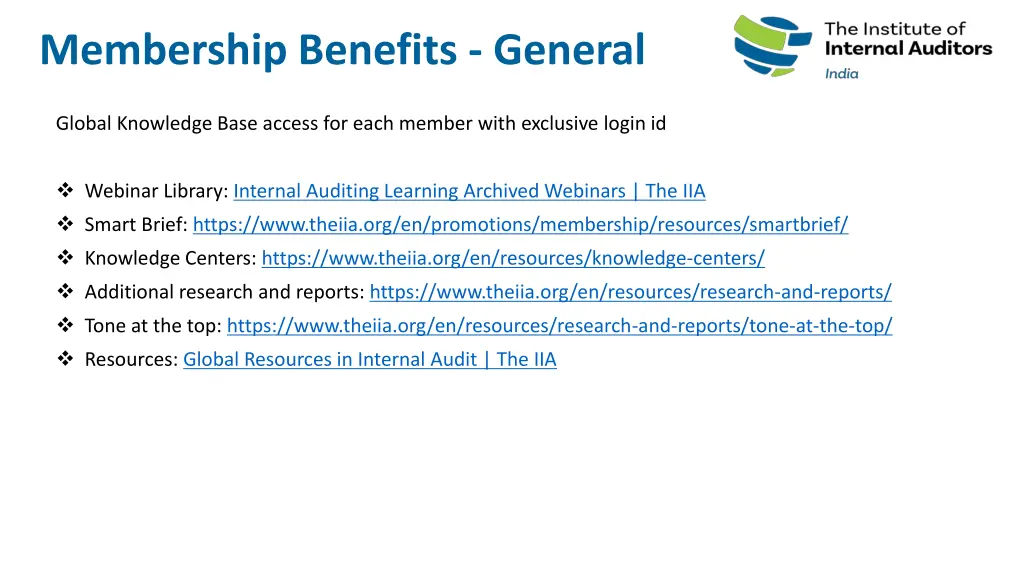membership benefits general