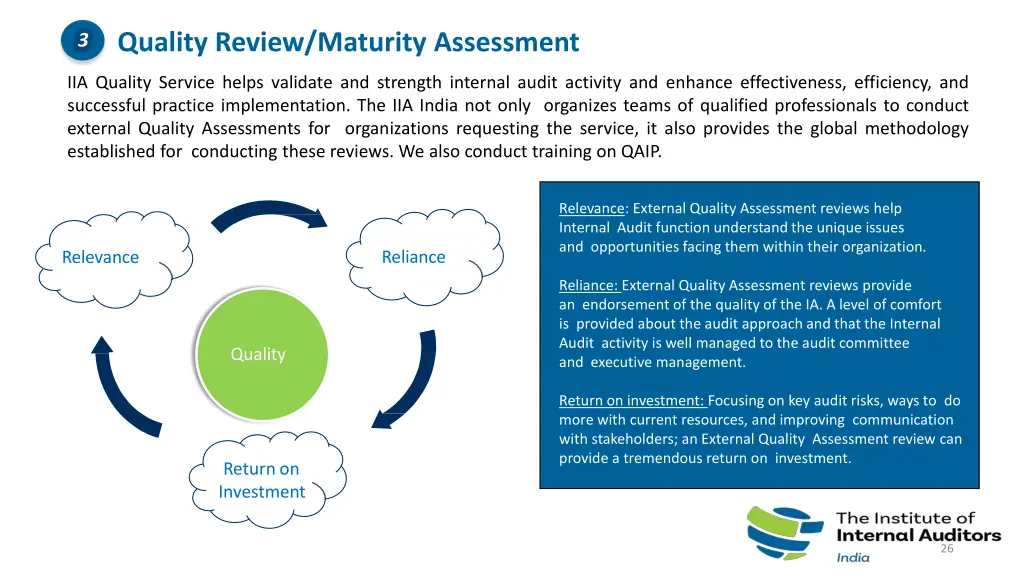 quality review maturity assessment