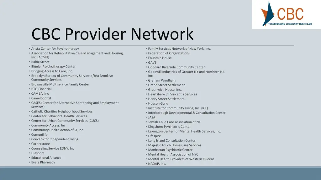 cbc provider network
