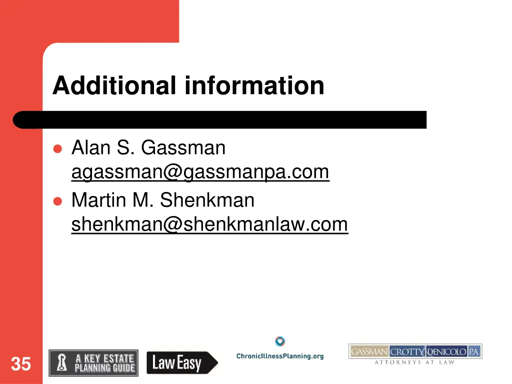 additional information