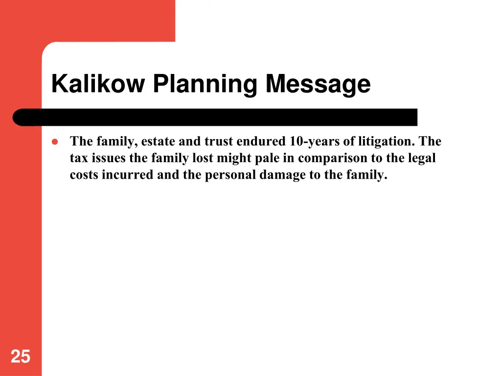 kalikow planning message