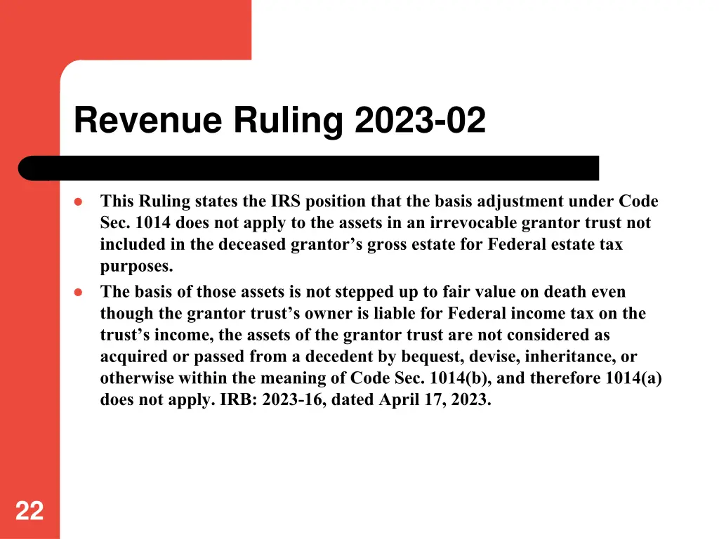revenue ruling 2023 02 1