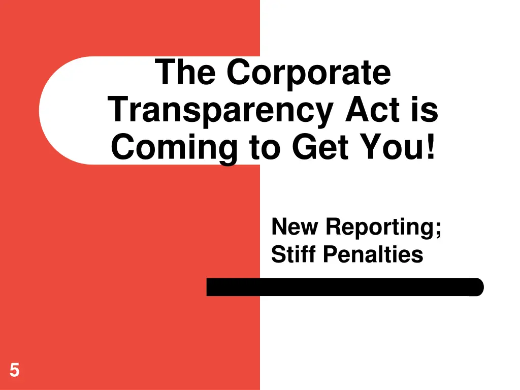 the corporate transparency act is coming
