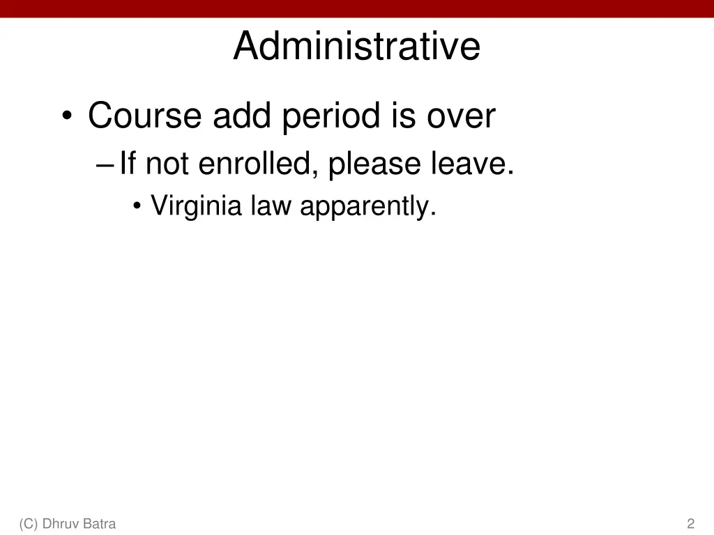 administrative