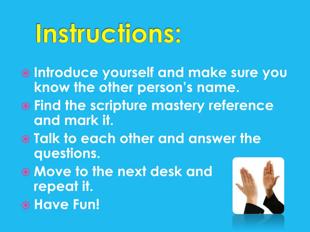 instructions