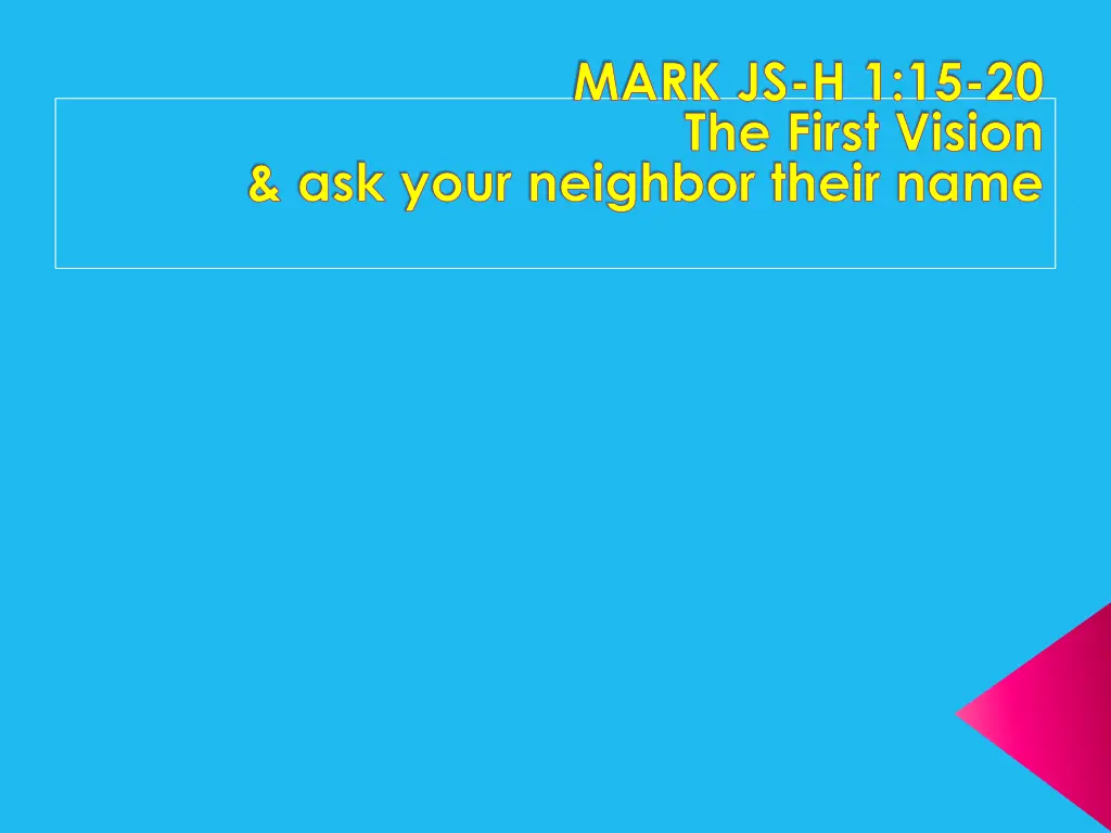 mark js h 1 15 20 the first vision