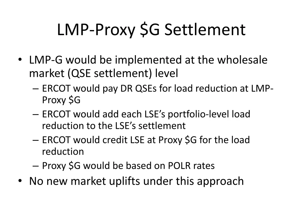 lmp proxy g settlement