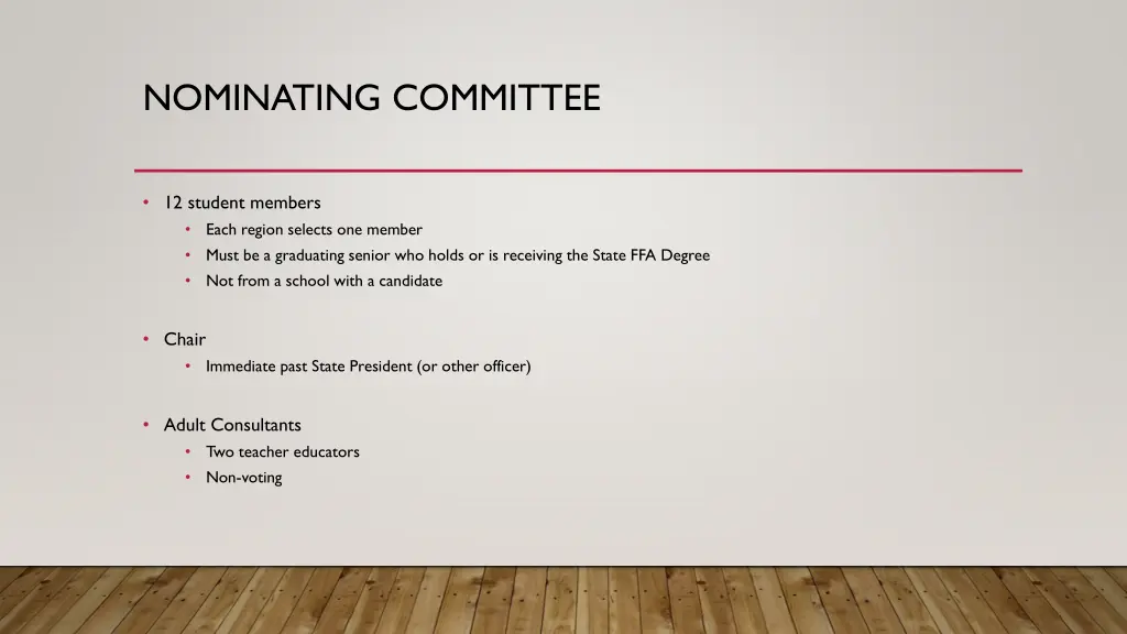 nominating committee
