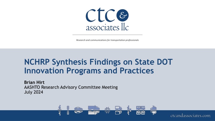research and communications for transportation