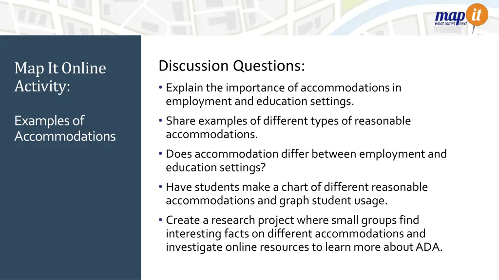 map it online activity 1