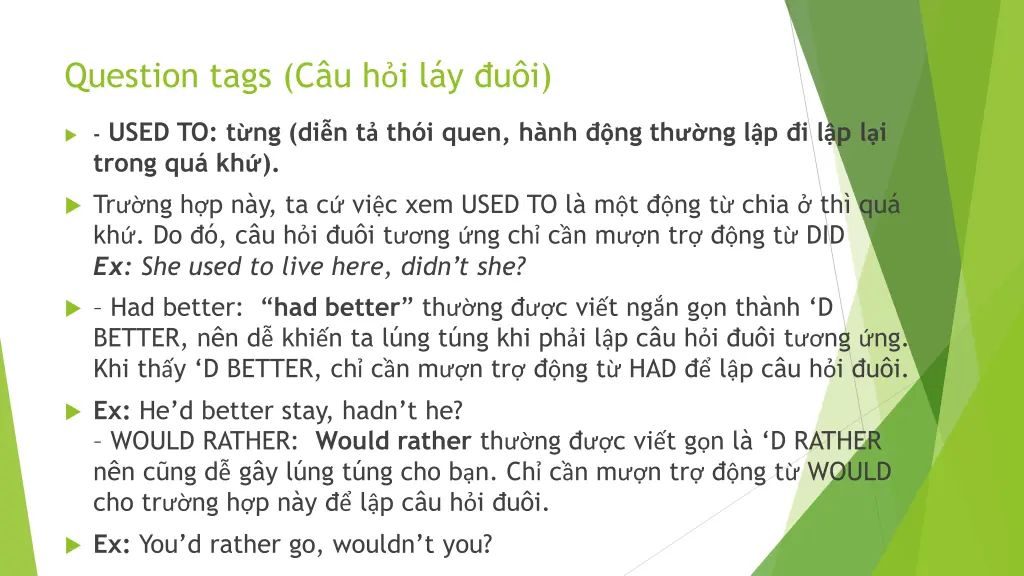 question tags c u h i l y u i 3