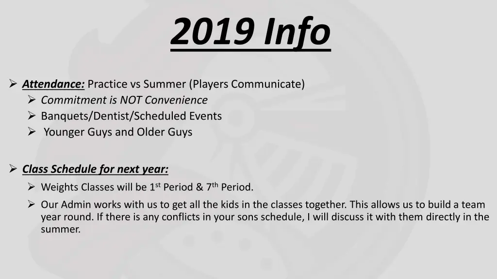 2019 info