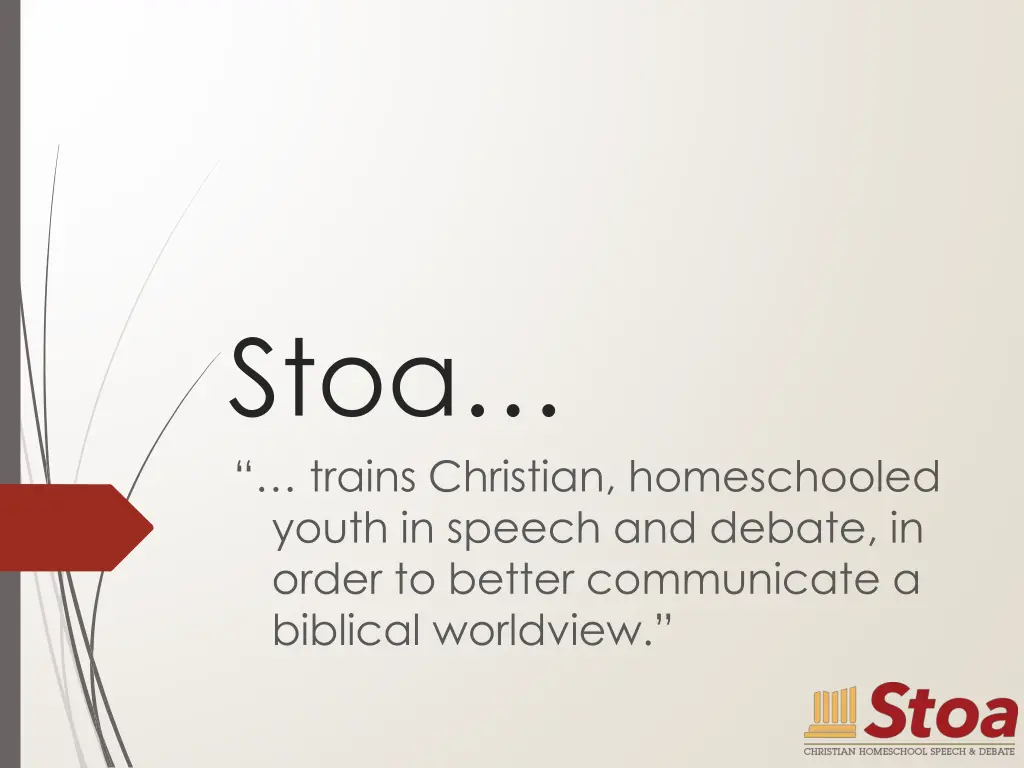 stoa trains christian homeschooled youth