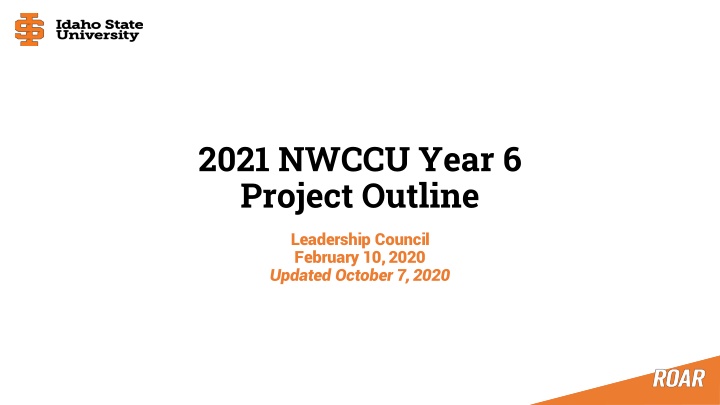 2021 nwccu year 6 project outline