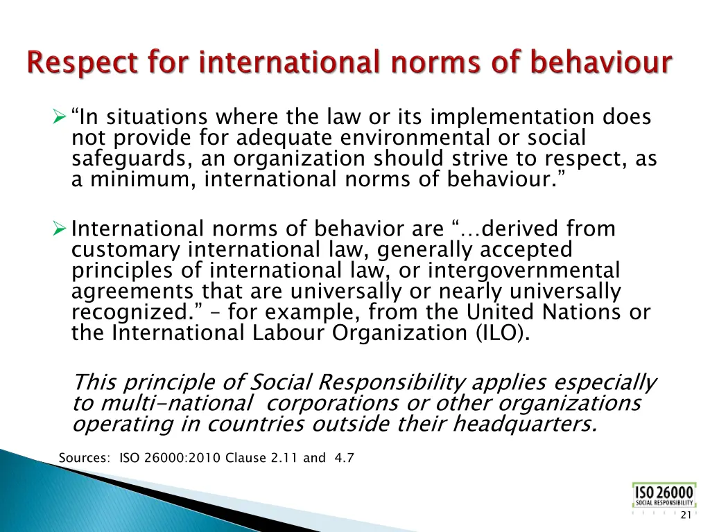in situations where the law or its implementation