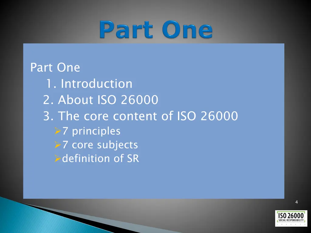 part one 1 introduction 2 about iso 26000 1