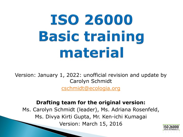 version january 1 2022 unofficial revision
