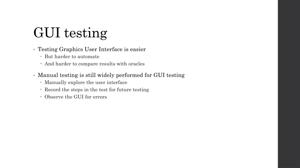 gui testing