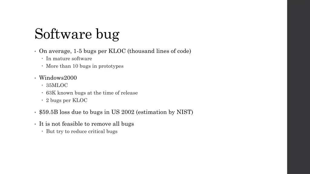 software bug