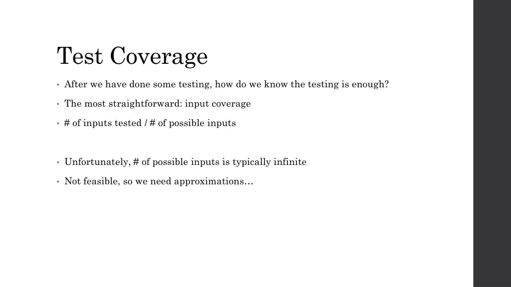 test coverage
