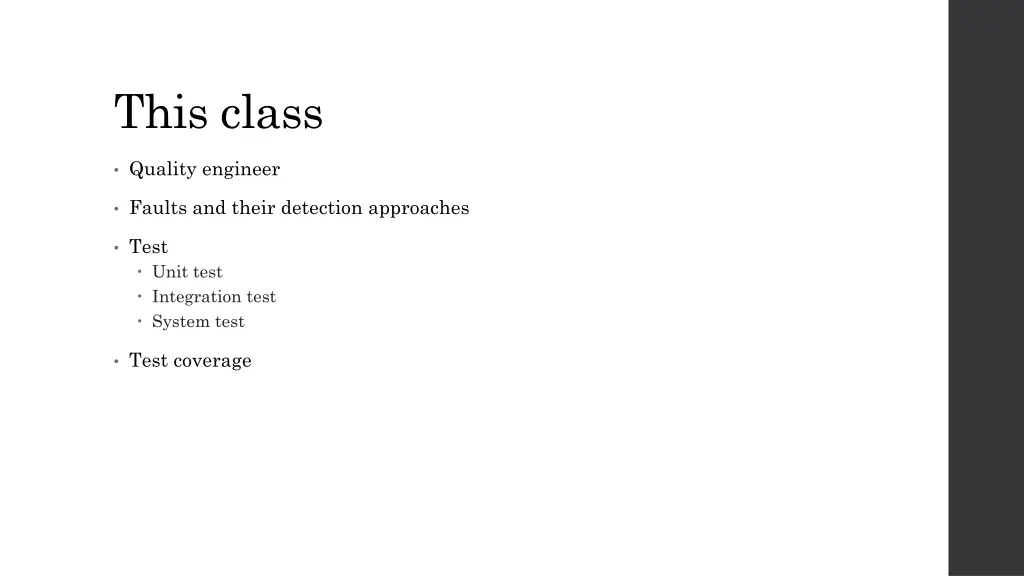 this class