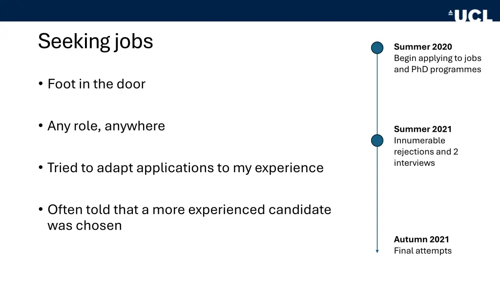 seeking jobs