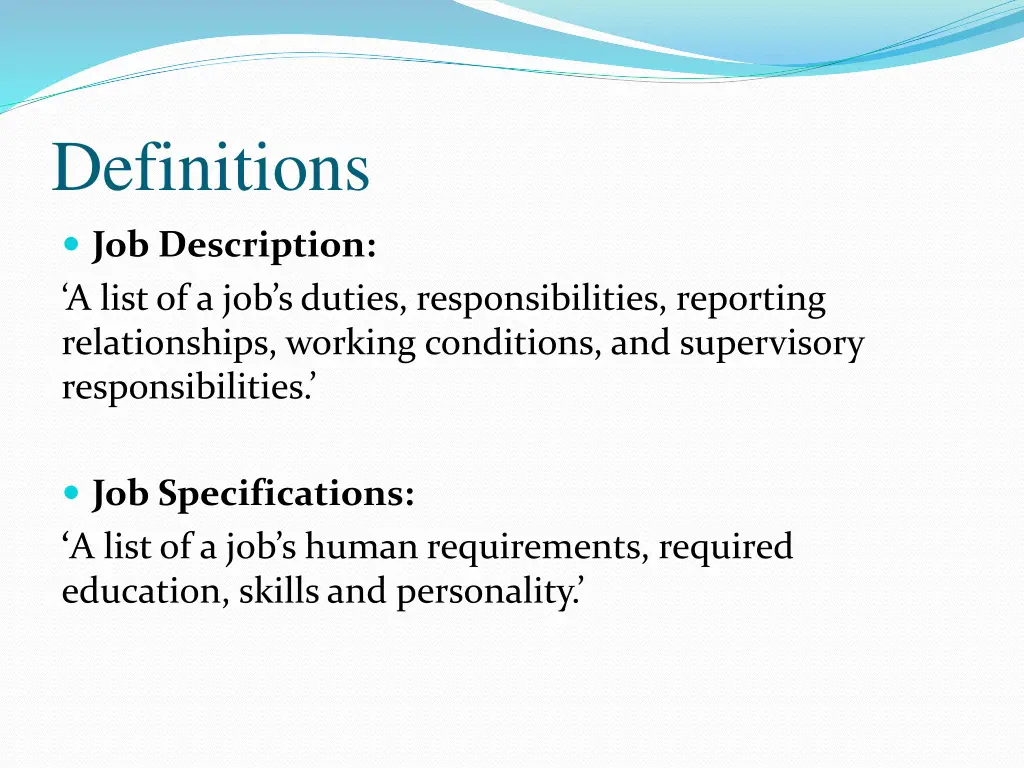 definitions