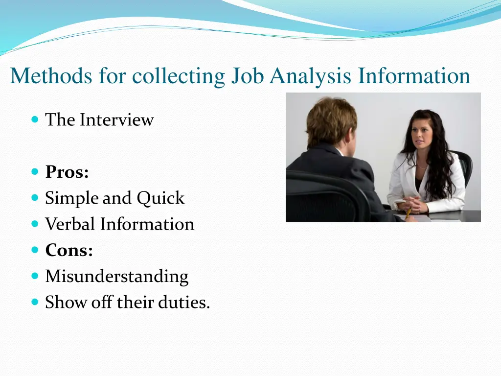 methods for collecting job analysis information