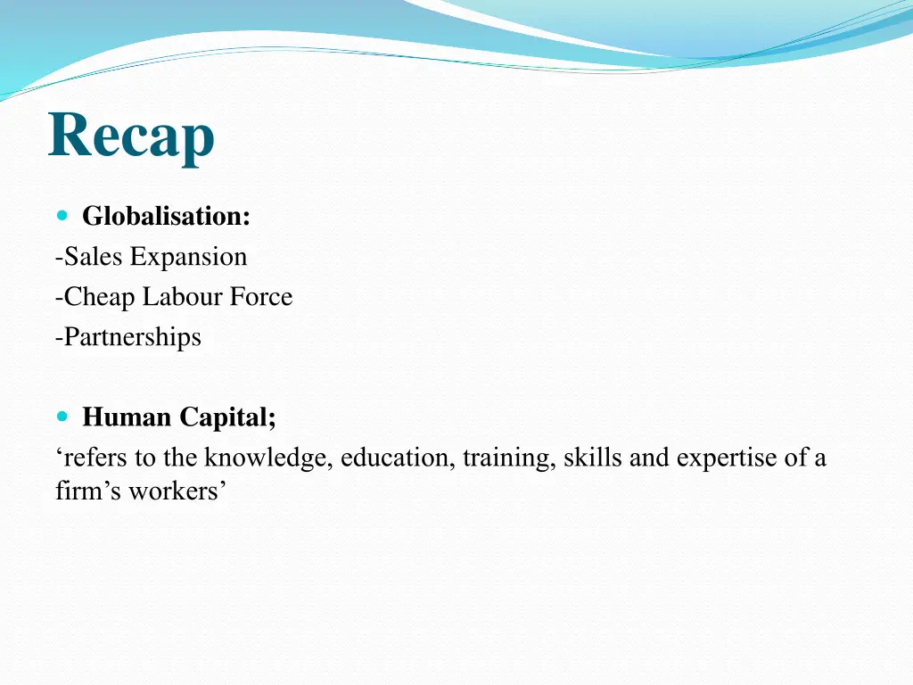 recap 2
