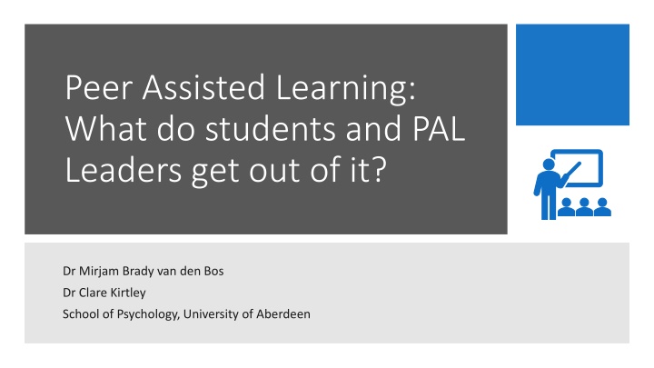 peer assisted learning what do students