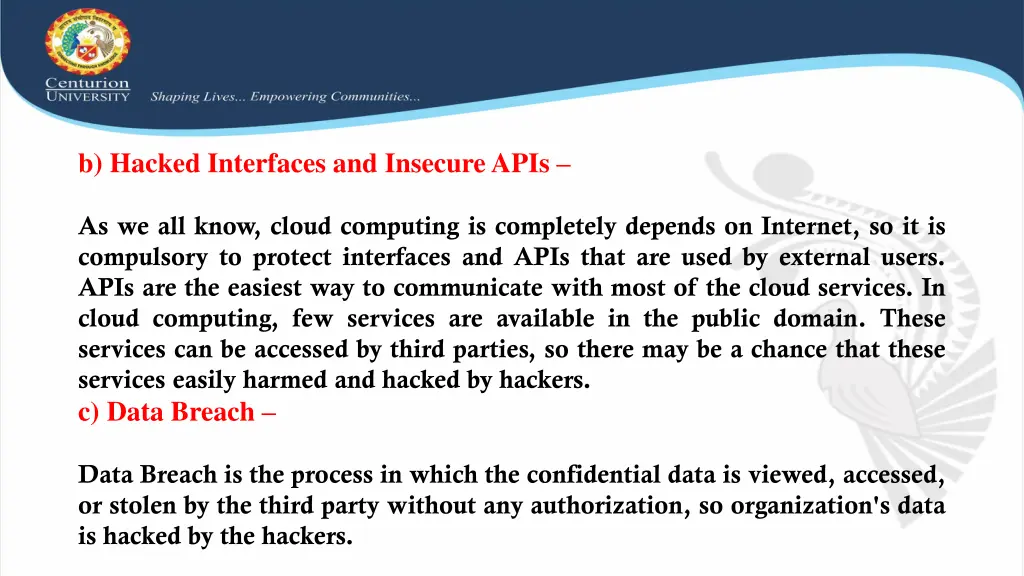 b hacked interfaces and insecure apis