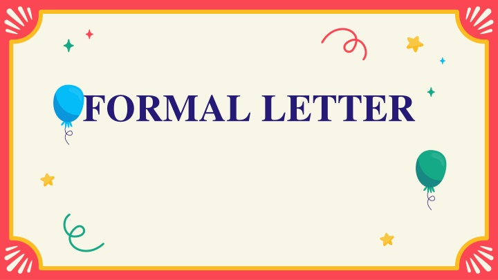 formal letter