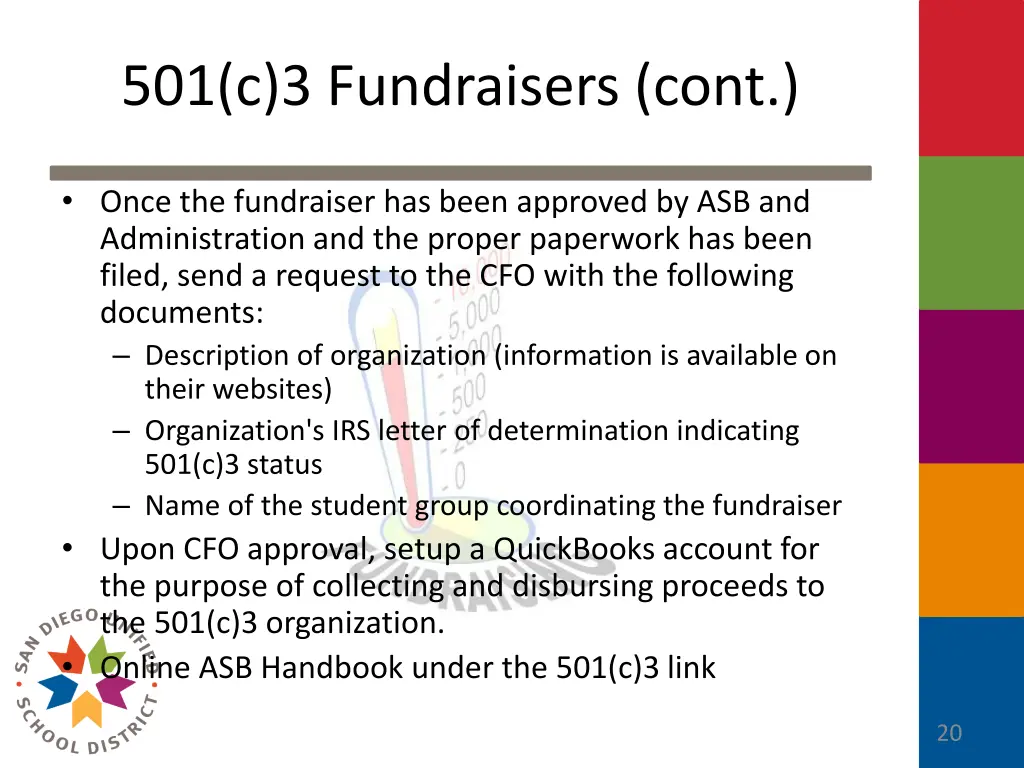 501 c 3 fundraisers cont