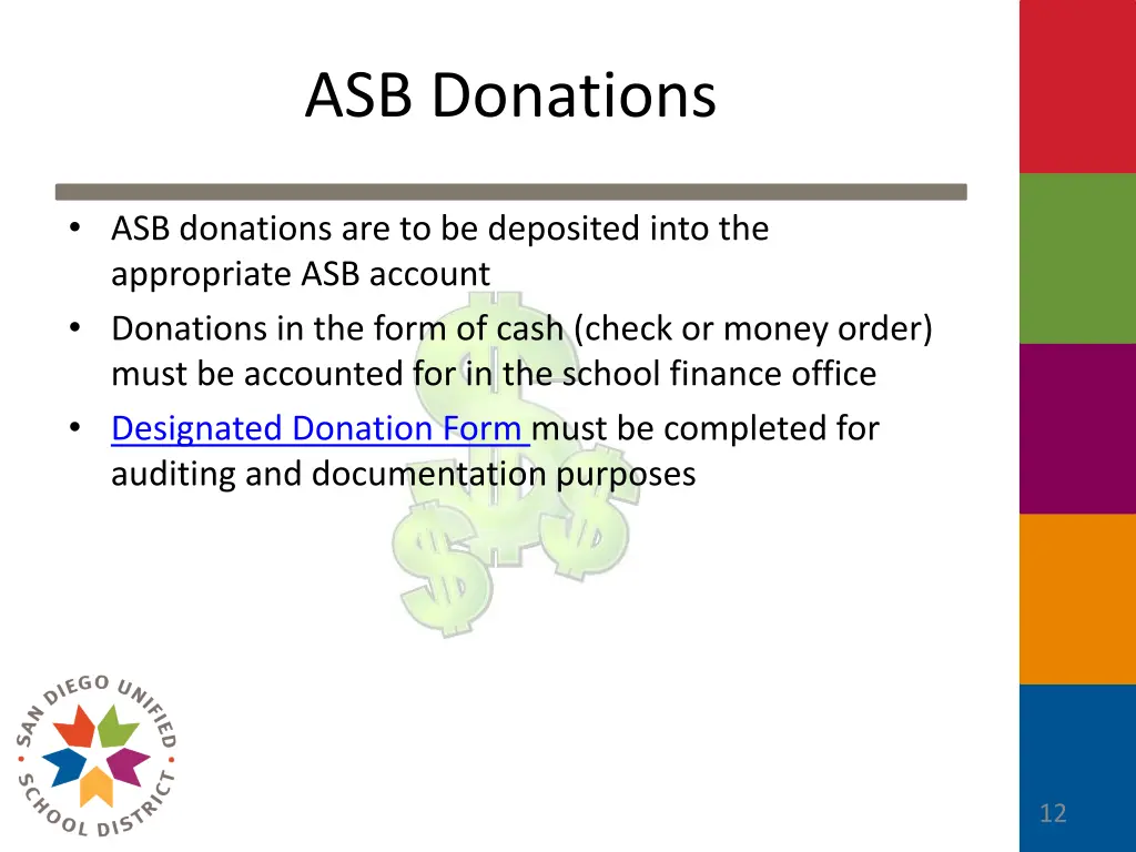 asb donations