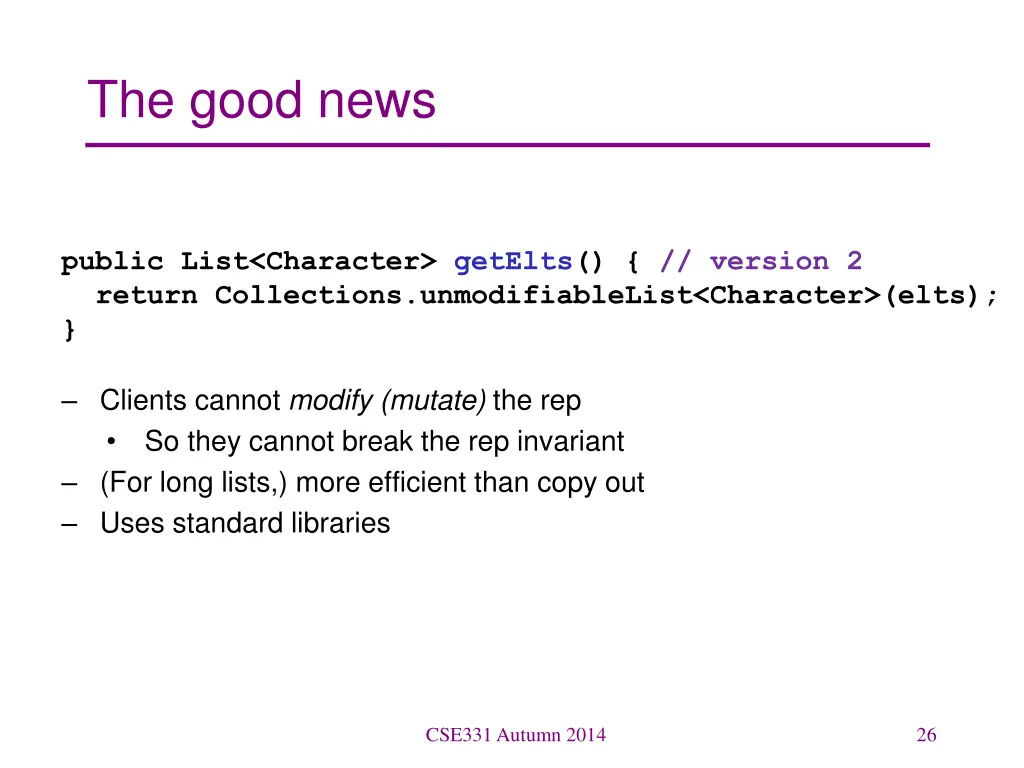 the good news