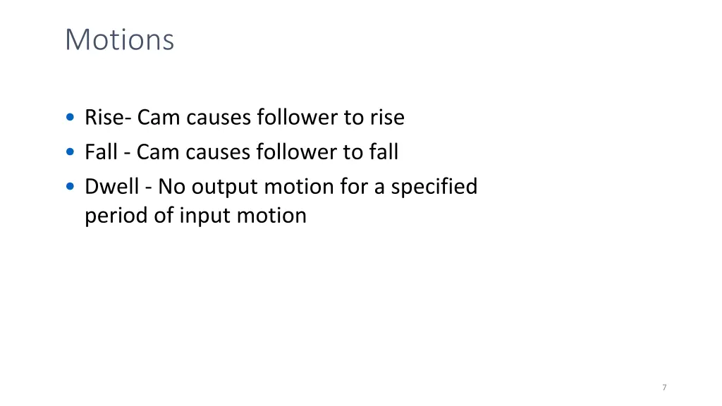 motions