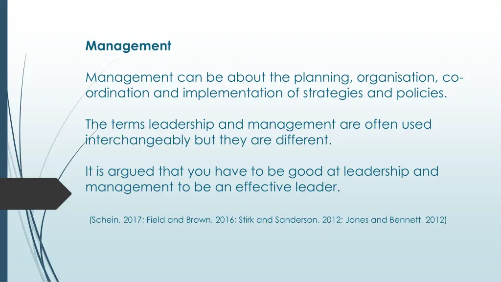 management