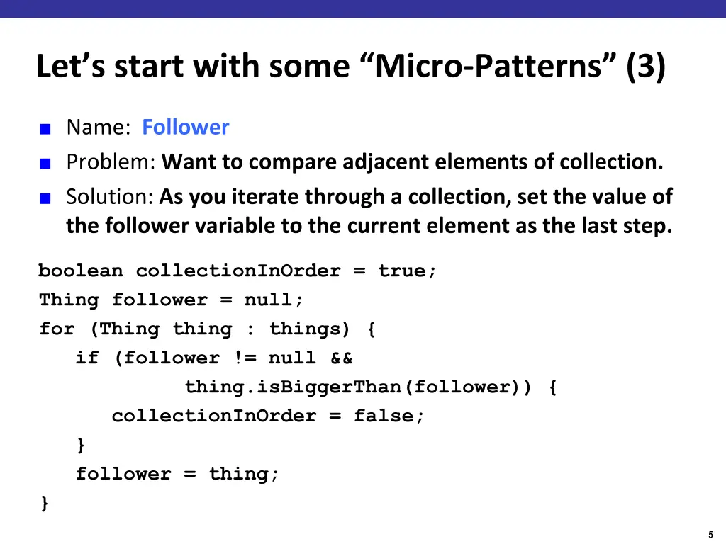 let s start with some micro patterns 3